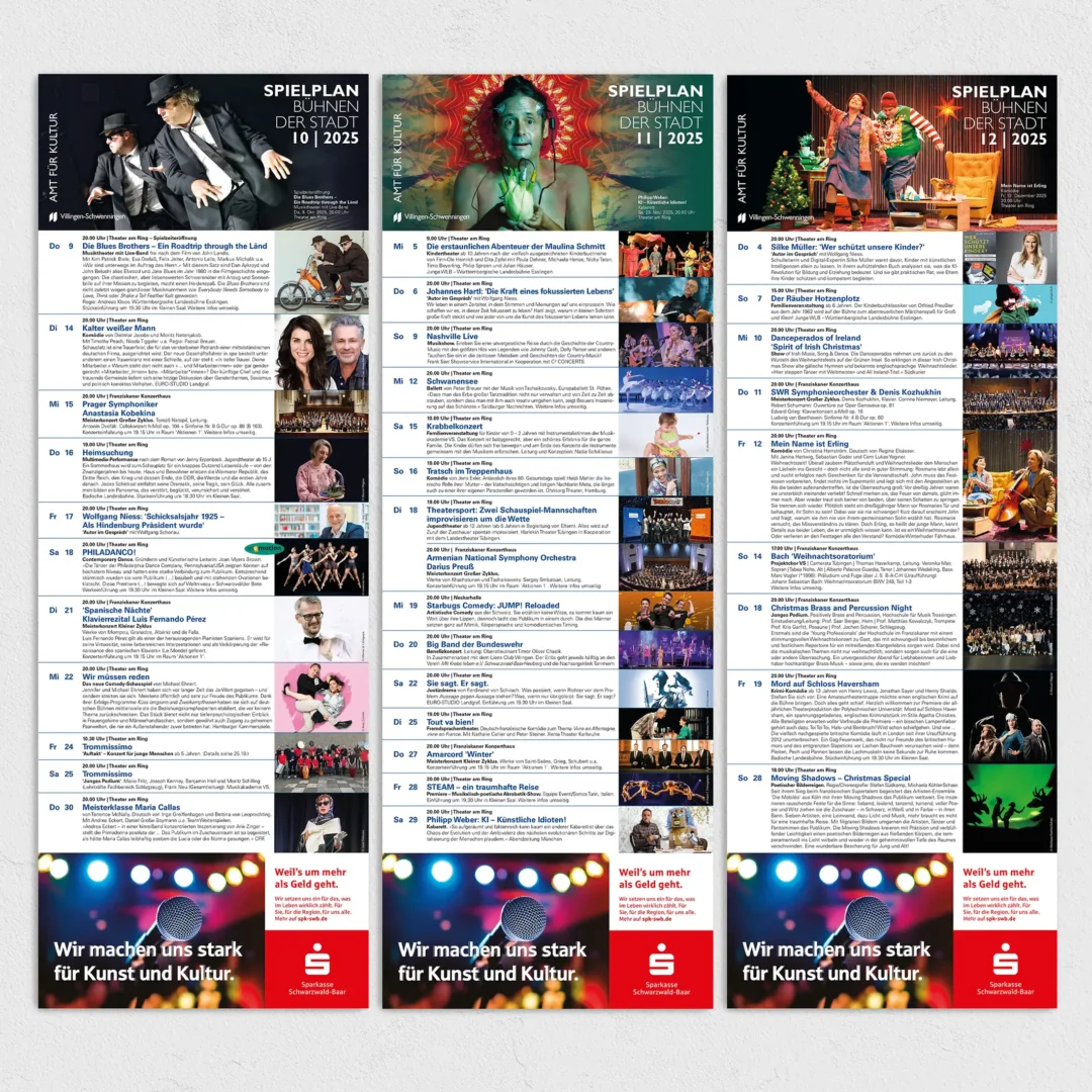 Bühnen der Stadt – Monatsspielplan